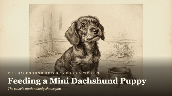 Feeding a Mini Dachshund Puppy: The Calorie Math Nobody Shows You