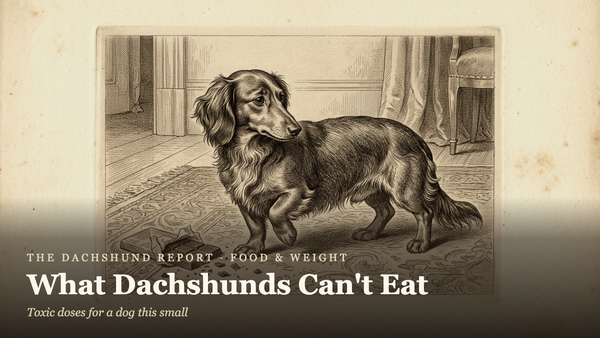What Dachshunds Can't Eat: The Toxic Food Guide