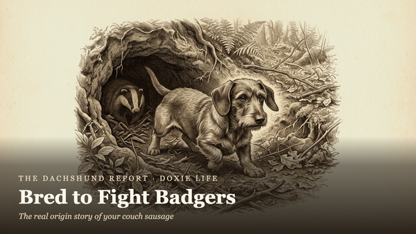 Bred to Fight Badgers: The Real Doxie Origin Story