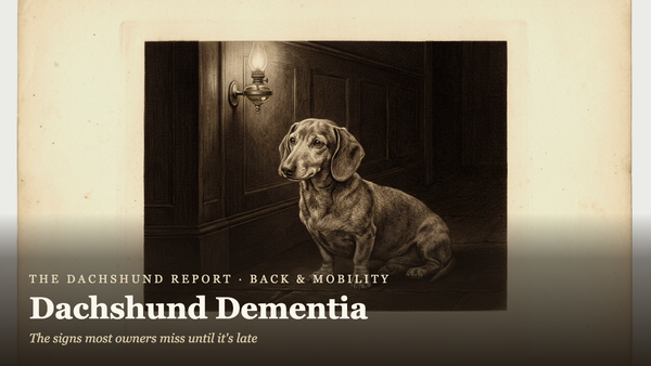 Dachshund Dementia: The Signs Most Owners Miss (Until It's Late)