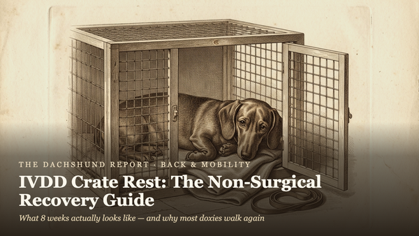 Dachshund IVDD Crate Rest: The Non-Surgical Recovery Guide
