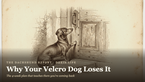 Dachshund Separation Anxiety: Why Your Velcro Dog Loses It When You Leave