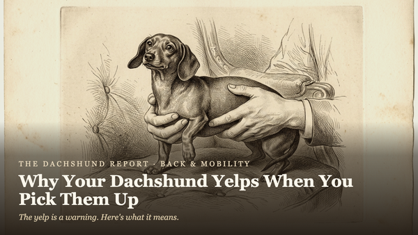 Why Your Dachshund Yelps When You Pick Them Up (and What to Do Right Now)