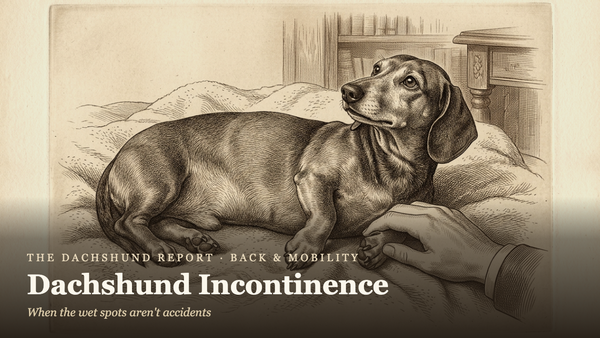 Dachshund Incontinence: Why It Happens (and What Actually Helps)