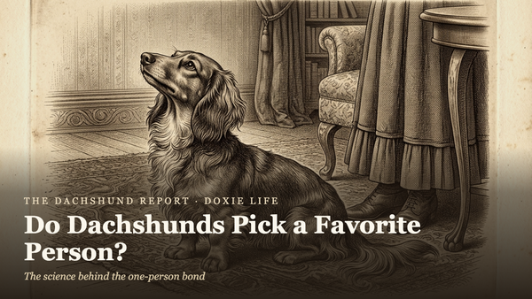 Do Dachshunds Have a Favorite Person? (The Science Says Yes — and Here's Why)