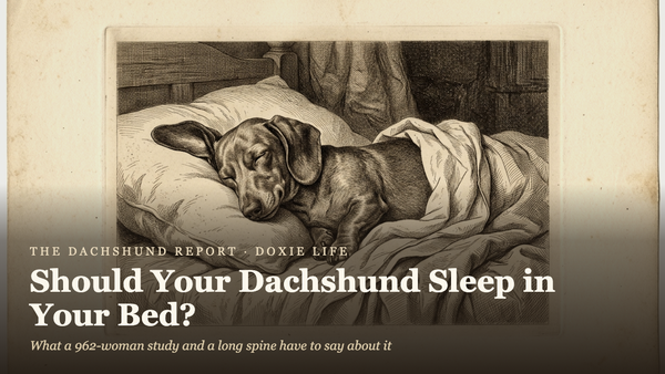 Should You Let Your Dachshund Sleep in Your Bed? (What the Research Actually Says)