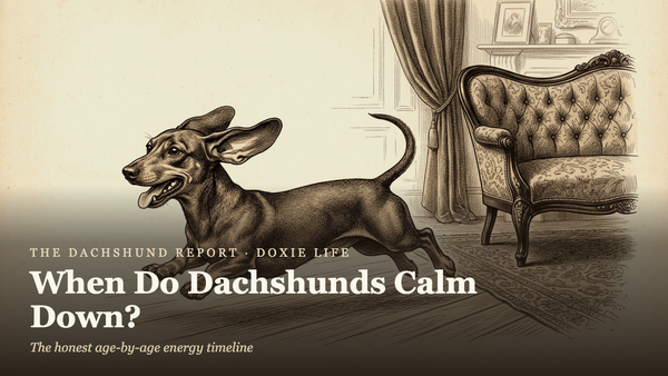 When Do Dachshunds Calm Down? (The Honest Timeline Nobody Gives You)