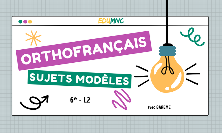 Concursul Național Orthofrançais — Subiecte de antrenament pentru clasa a VI-a (L2)