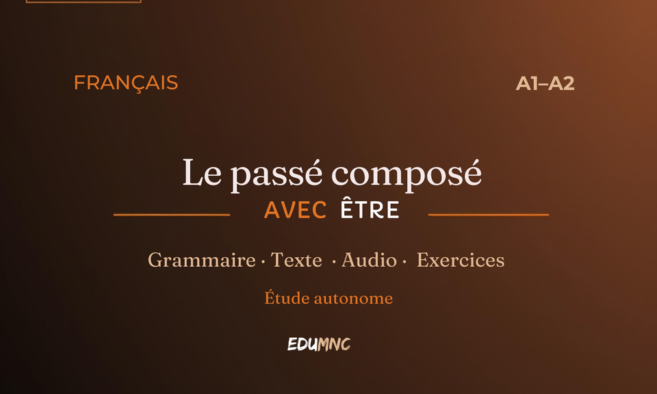 Le passé composé avec être