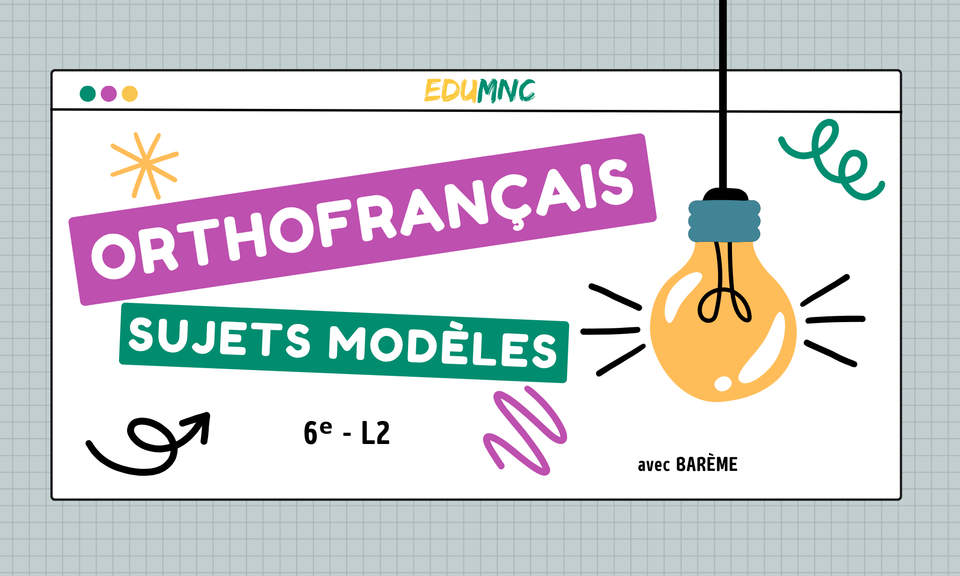 Concursul Național Orthofrançais — Subiecte de antrenament pentru clasa a VI-a (L2)