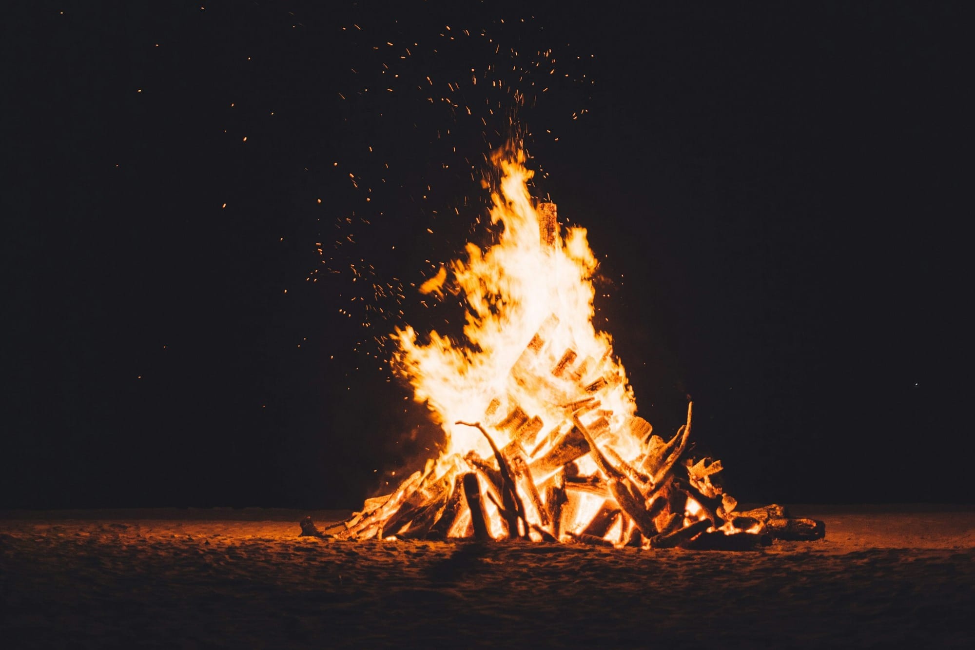 photography of burning camp fire