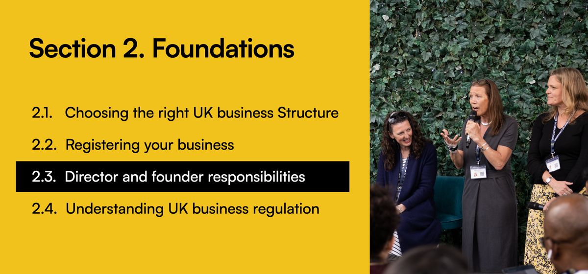 2.3 - Director and founder responsibilities Post feature image