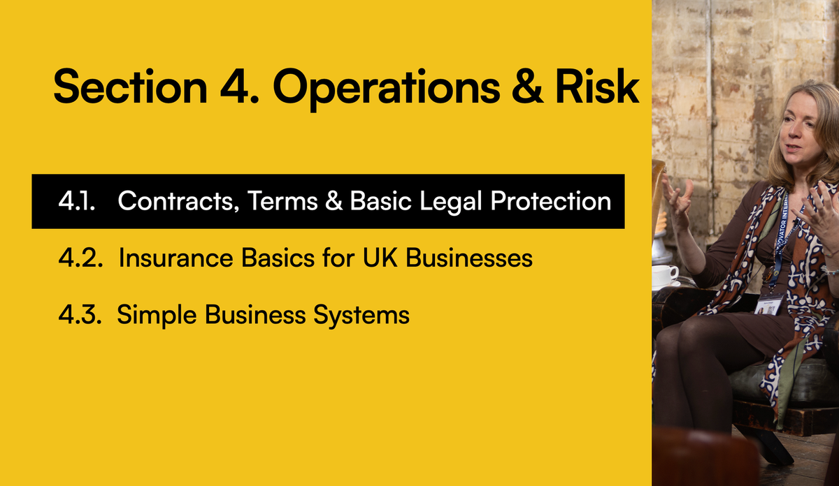 4.1 - Contracts, Terms & Basic Legal Protection Post feature image