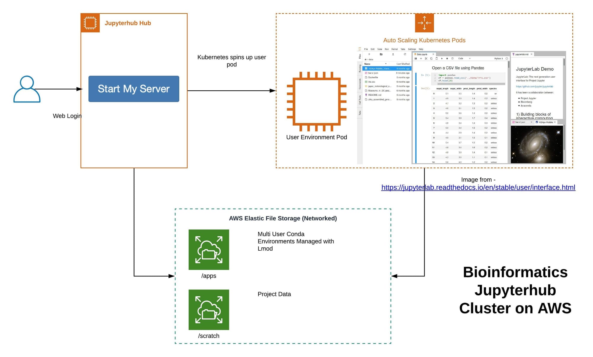 Bioinformatics Jupyterhub Cluster on AWS