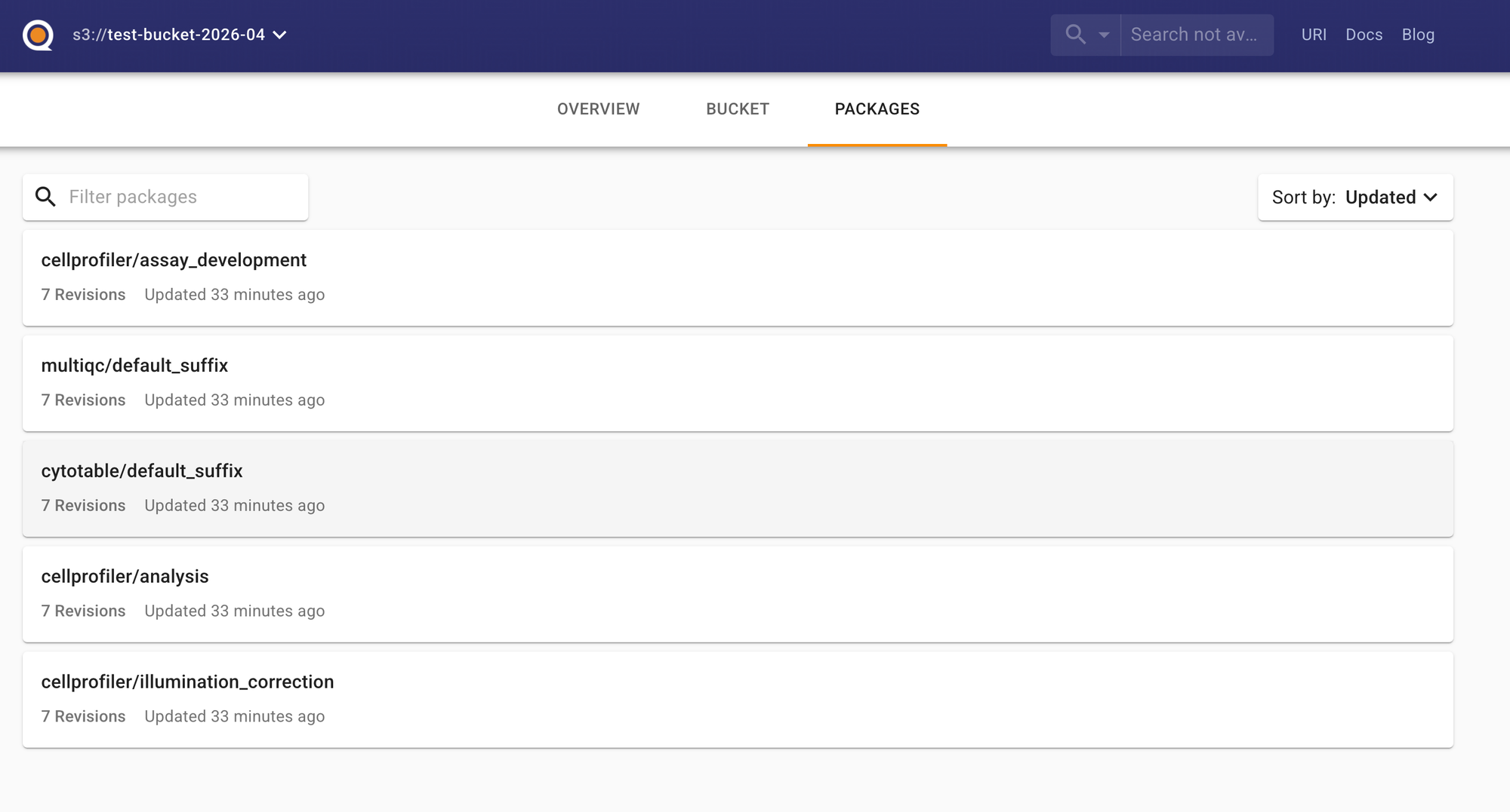 Quilt's Nextflow packages