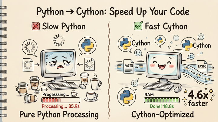 Speeding Up UMI-tools with Cython: A 4.6x Performance Win