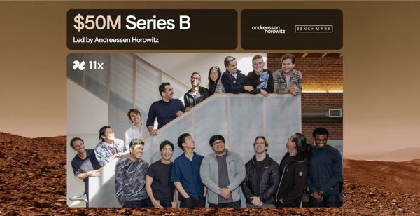 11x Raises $50M Series B led by a16z for AI "Digital Workers"