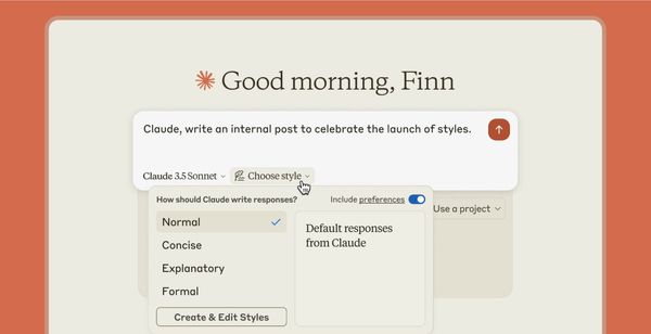 Anthropic Introduces Custom Writing Styles for Claude AI