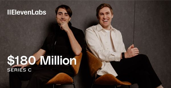 ElevenLabs Raises $180M Series C, Triples Valuation to $3.3B