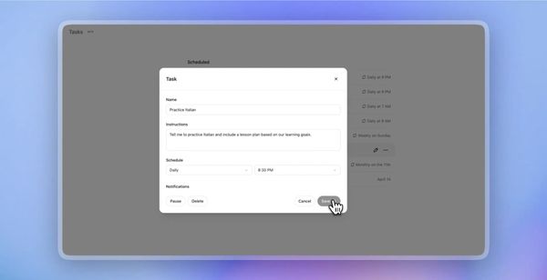 OpenAI Launches Scheduled Tasks in ChatGPT