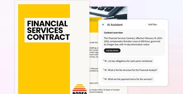 Adobe Adds Contract Analysis to Acrobat AI Assistant