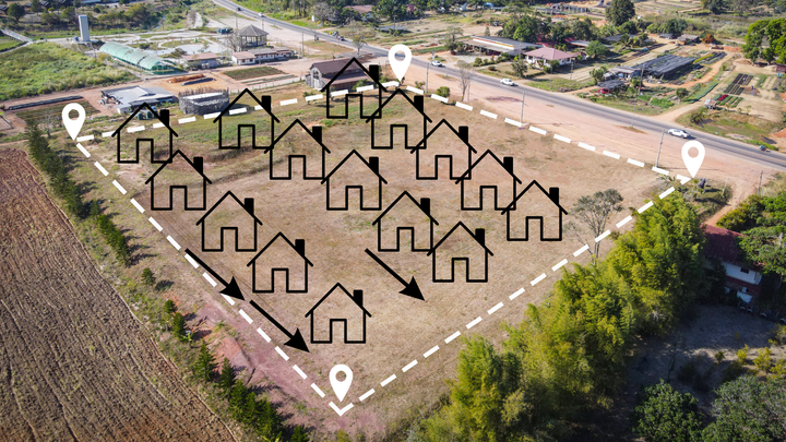 Usytuowanie Budynków Względem Działki Sąsiedniej oraz na Terenie Jednej Działki
