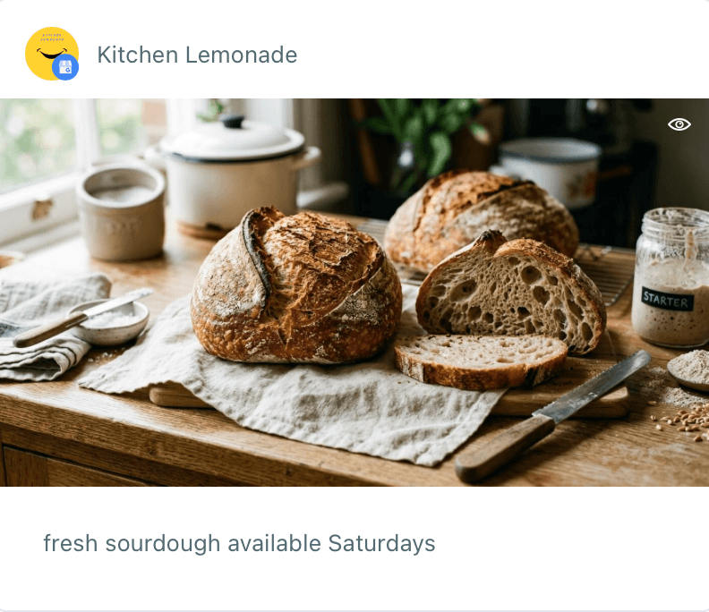 A Google post example