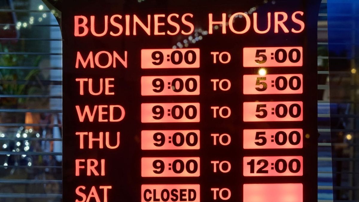 Change business hours on Google: main, special, more and closed