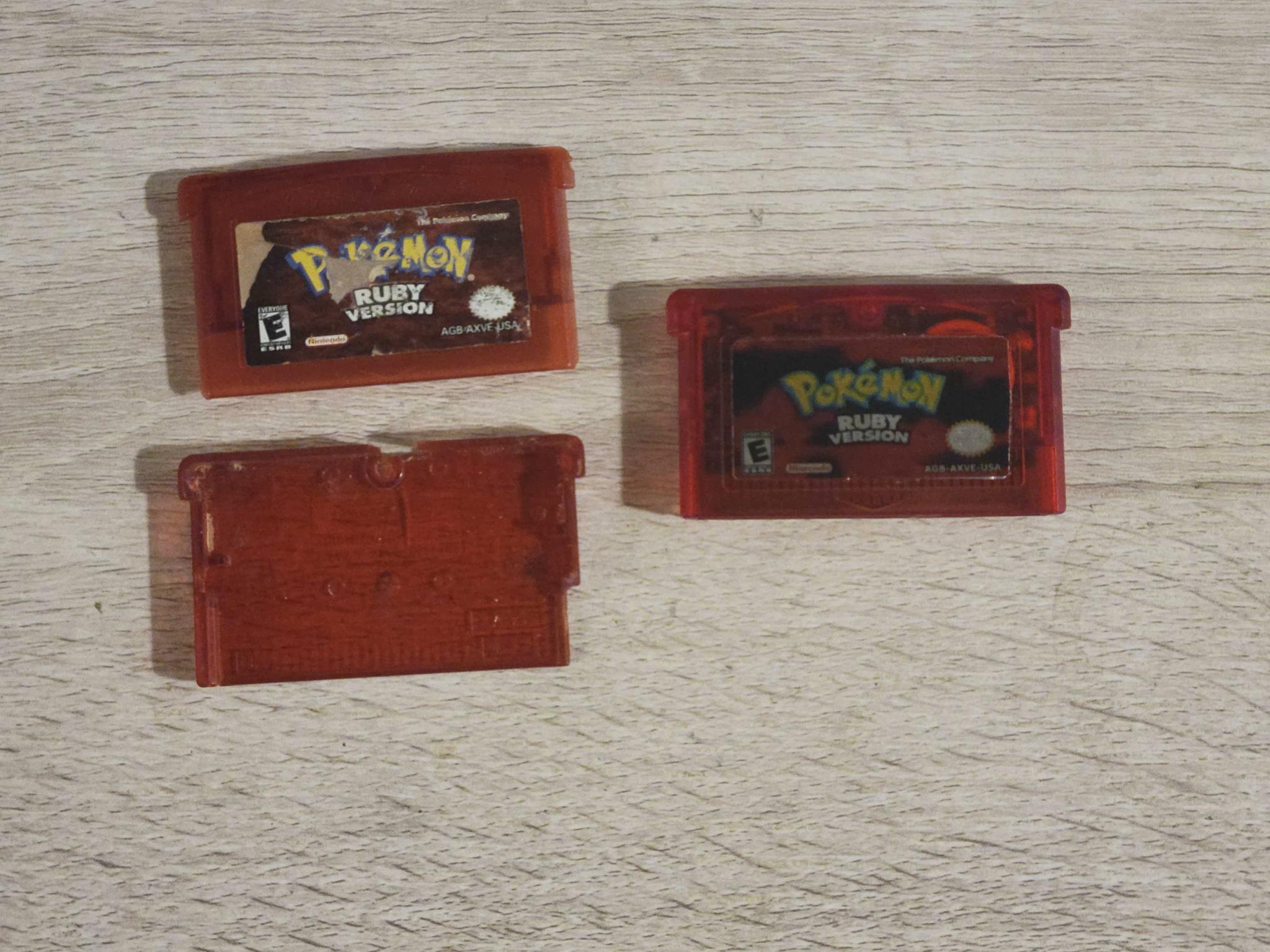 Pokémon Ruby replacement shells and labels