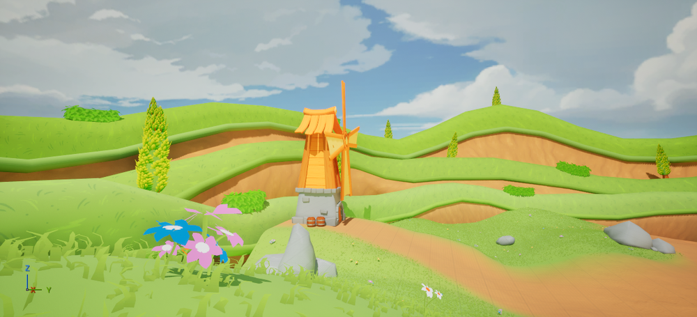 Stylized Valley environment detail