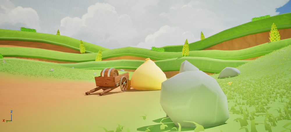 Stylized Valley level view