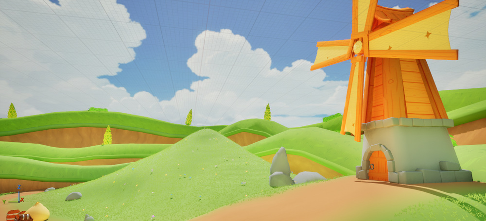 Stylized Valley scene