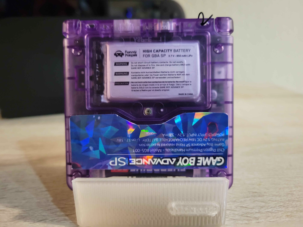Gengar Game Boy Advance SP rear