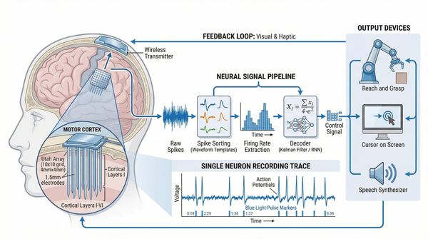 EM radiation → molecule changes shape → biochemical cascade → electrical change in cell → neural processing → vision