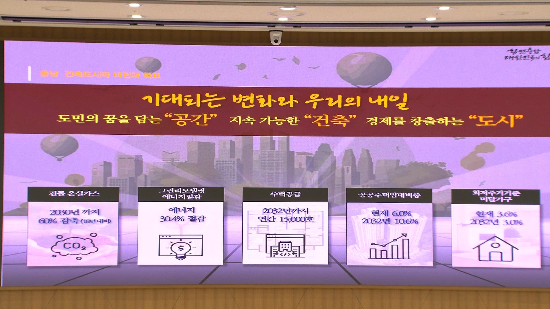 충남 미래 100년 그릴 건축 비전 나왔다