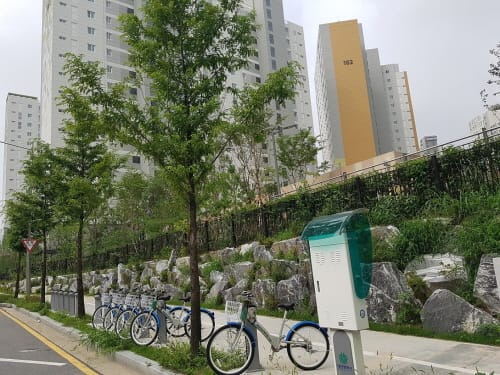 노은3지구·죽동지구 아파트에 타슈 설치