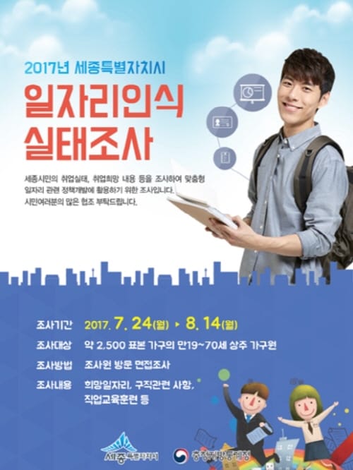 세종시 일자리 인식 실태조사