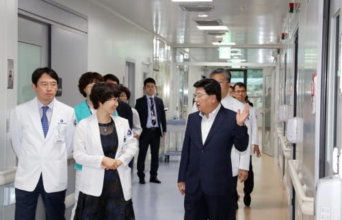 권 시장, 충남대병원 국가지정 입원치료병상 현장방문