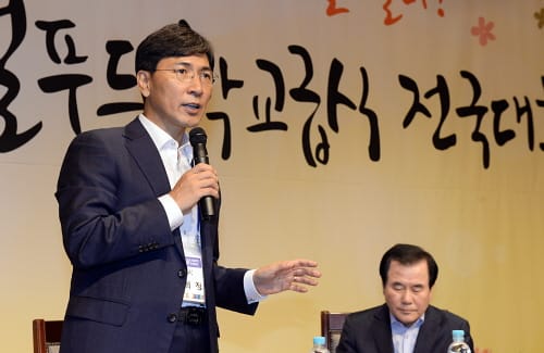 안 지사 “고교 무상급식 실현 위해 노력”