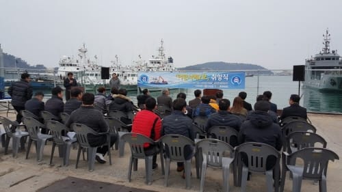 청소전용선 취항 ‘바다 속까지 깨끗하게’
