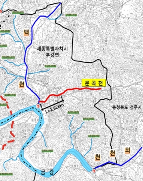 세종시, 문곡천 생태하천 복원사업