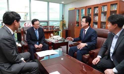 허태정 대전시장, 국회 찾아 공공기관 이전 추진 본격 행보