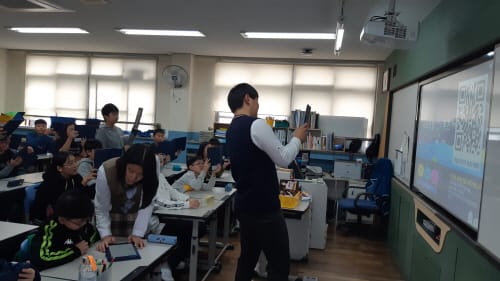 전의중학교, 디지털교과서 정책 연구학교 운영