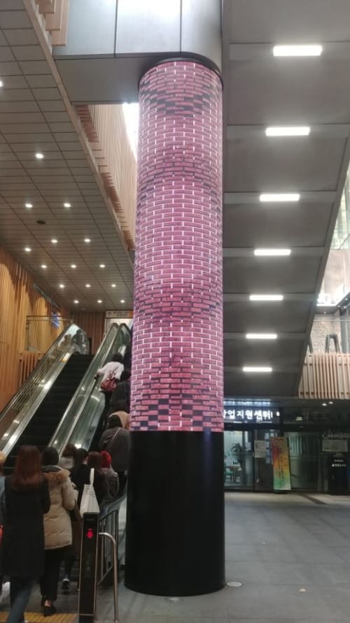 키오스크코리아, 초 고화질 곡면형 art LED 전광판 구축