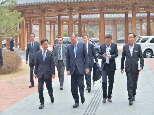 박정현 군수, 이개호 농식품부 장관 만나
