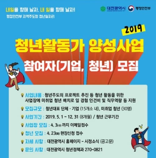 청년활동가 양성으로 청년문제 해결 주도