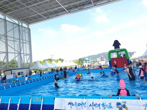 한밭수목원 물놀이장 도심 피서지로 인기몰이
