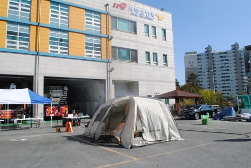 대전서부소방서, 캠핑용텐트 화재예방 당부