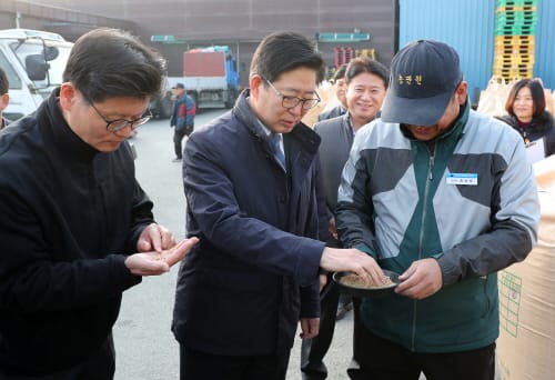 양승조 지사, 공공비축미 매입현장 찾아 소통