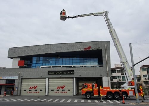 대전소방, 국내 최대 높이 70m굴절고가차 도입